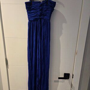 Catwalk Studios Women’s Strapless Maxi Dress | Size Small | Royal Blue